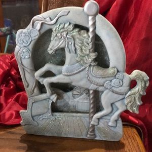 Vintage ceramic carousel horse night light